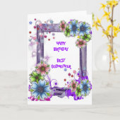 花柄は教母カードを組み立てました カード (黄色い花)