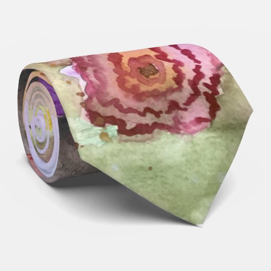花柄は水彩画の絵画を抽出します ネクタイ (ロール)