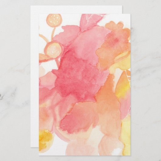 花柄は静止した抽出します 便箋 (正面/裏面)