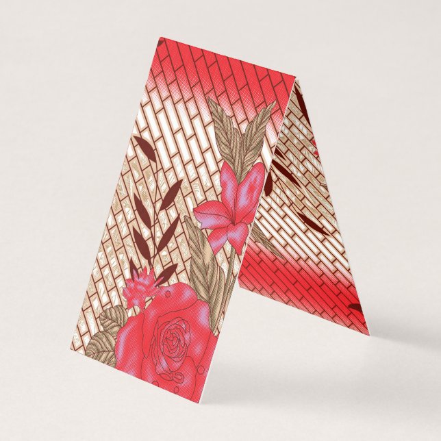 花柄を特徴とする複雑な織物デザイン (裏面)