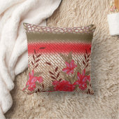 花柄を特徴とする複雑な織物デザイン クッション (ブランケット)