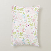 花柄を表示するパターン アクセントクッション (裏面(縦))