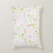 花柄を表示するパターン アクセントクッション (正面(垂直))