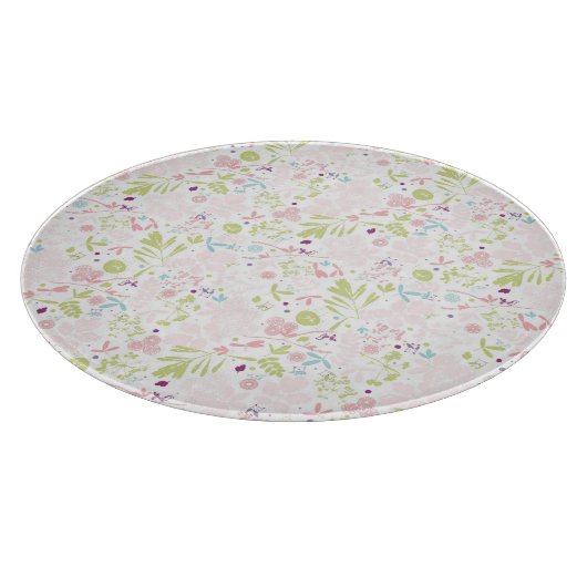 花柄を表示するパターン カッティングボード (角)