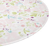 花柄を表示するパターン カッティングボード (角)