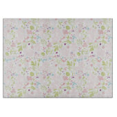 花柄を表示するパターン カッティングボード (正面)