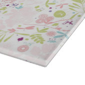 花柄を表示するパターン カッティングボード (角)