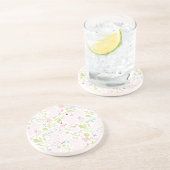 花柄を表示するパターン コースター (側面)