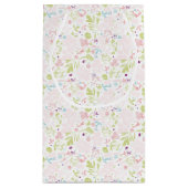 花柄を表示するパターン スモールペーパーバッグ (裏面)