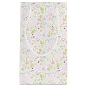 花柄を表示するパターン スモールペーパーバッグ (正面)