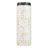 花柄を表示するパターン タンブラー (裏面)