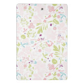 花柄を表示するパターン ミニクリップボード (裏面)