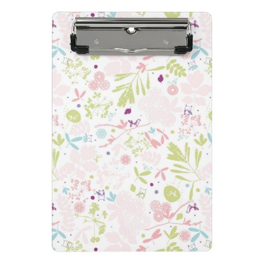 花柄を表示するパターン ミニクリップボード (正面)