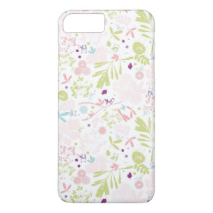 花柄を表示するパターン iPhone 8 PLUS/7 PLUSケース