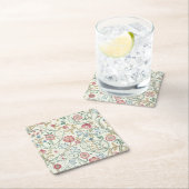 花柄ウィリアム·モリス スクエアペーパーコースター (インサイチュ)