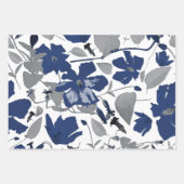 花柄エレガントトリオデカップギフト ラッピングペーパーシート (正面3)