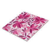 花柄エレガントピンク明るい赤紫色 タイル (側面)