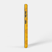 花柄エレガント付きイエローサンミカ SAMSUNG GALAXYケース (右側面)