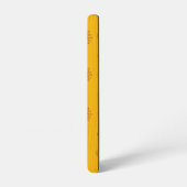 花柄エレガント付きイエローサンミカ SAMSUNG GALAXYケース (左側面)