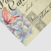 花柄オーストラリアのポストカード エフェメラ デコパージュ 薄葉紙 (詳細)