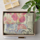 花柄オーストラリアのポストカード エフェメラ デコパージュ 薄葉紙 (ギフト)