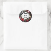 花柄カスタマイズステッカー パーティー/ウェディング ラウンドシール (バッグ)