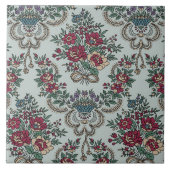 花柄カラフルトレンディー花離れ類 タイル (正面)