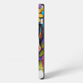 花柄カラフルドクロ iPhoneケース (左側面)