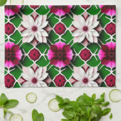 花柄カラフル キッチンタオル (折り畳み)