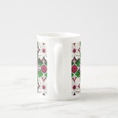 花柄カラフル ボーンチャイナマグカップ (裏面)