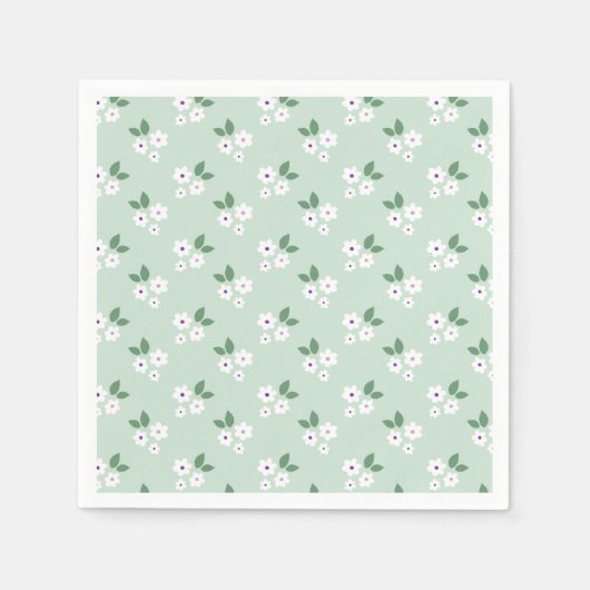 花柄カントリー スタンダードカクテルナプキン (正面)