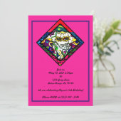 花柄カーニバルゾウ 招待状 (スタンド正面)