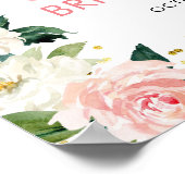 花柄キッチン ブライダルシャワー ウェルカムサイン ポスター (角)