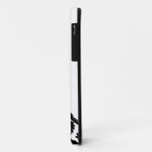 【花柄キリン (黒)】 A giraffe with floral pattern (Black) Case-Mate iPhoneケース (裏面/左)