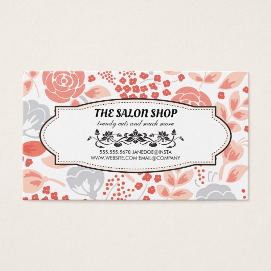 花柄ギフト券 (正面)