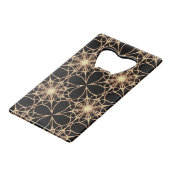 花柄クレジットカードボトルオープナー クレジットカード栓抜き (正面アングル)