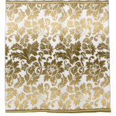 花柄グラデーション ダマスク シャワーカーテン (正面)