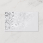 花柄コーナービジネスカード 名刺 (裏面)