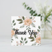 花柄サンキューカード (スタンド正面)