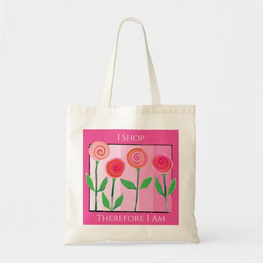 花柄ショッピングデイバジェットトートバッグ トートバッグ (正面)