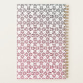 花柄シームレスプランナー プランナー手帳 (裏面)