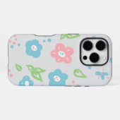 花柄シームレス パターン iPhoneケース (裏面横)