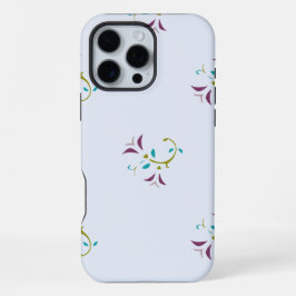 花柄シームレス パターン iPhone 16 PRO MAXケース