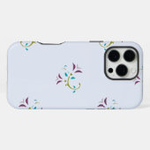 花柄シームレス パターン iPhoneケース (裏面横)