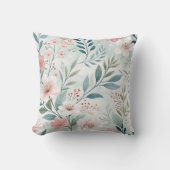 花柄スケッチ クッション (正面)