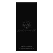 花柄ストライプ サロン ラック カード (裏面)