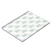 花柄スパイラルノートブック - 花好きのための ノートブック (左側)