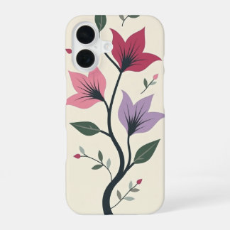 花柄スマホケースデザイン iPhone 16ケース