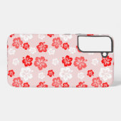 花柄スマートフォンケース SAMSUNG GALAXYケース (裏面横)