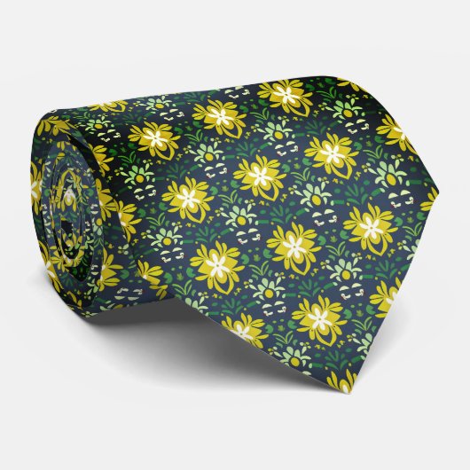 花柄タイ ネクタイ (ロール)